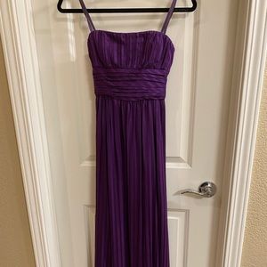 BCBG purple evening gown